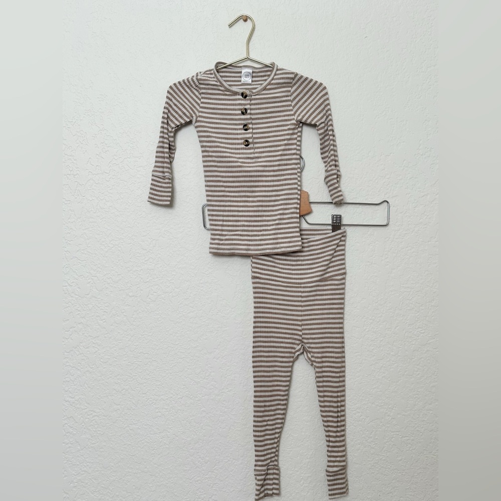 Lou Lou Tan Striped Pajamas 12-24 months